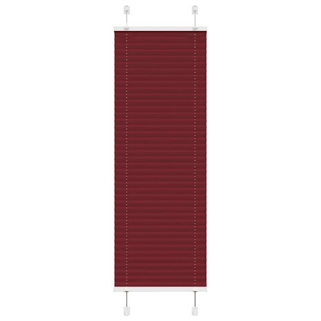 Plissé rolgordijn 40x100 cm stofbreedte 39,4 cm bordeauxrood 1