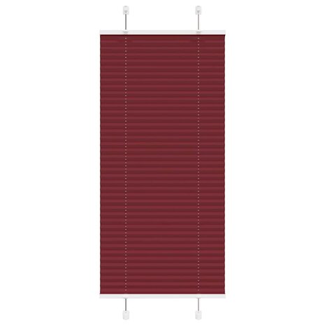 Plissé rolgordijn 60x100 cm stofbreedte 59,4 cm bordeauxrood 1