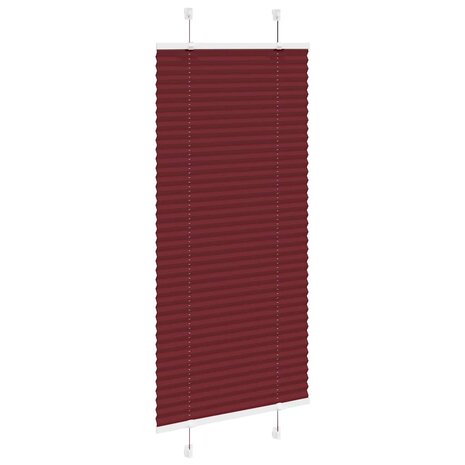 Plissé rolgordijn 60x100 cm stofbreedte 59,4 cm bordeauxrood 3