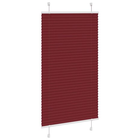 Plissé rolgordijn 80x100 cm stofbreedte 79,4 cm bordeauxrood 3