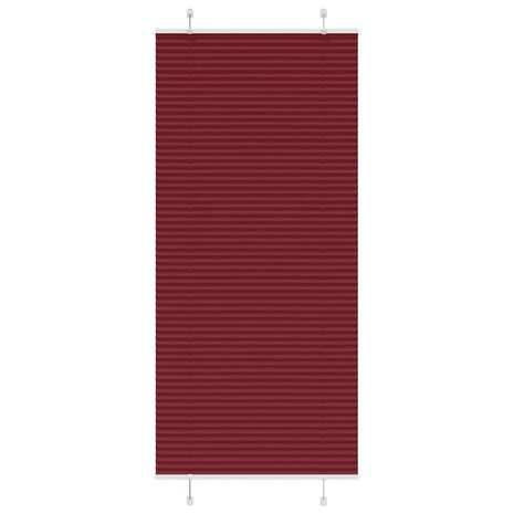 Plissé rolgordijn 95x200 cm stofbreedte 94,4 cm bordeauxrood 1