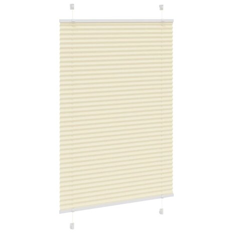 Plissé rolgordijn 85x100 cm stofbreedte 84,4 cm polyester crème 3