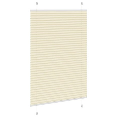 Plissé rolgordijn 85x100 cm stofbreedte 84,4 cm polyester crème 4