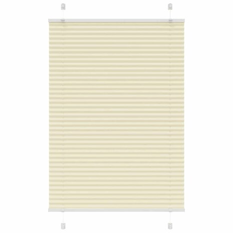 Plissé rolgordijn 100x100 cm stofbreedte 99,4cm polyester crème 1