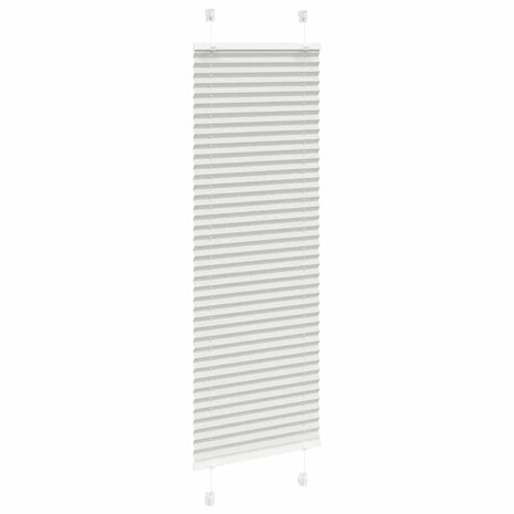 Plissé rolgordijn 50x100 cm stofbreedte 49,4 cm lichtgrijs 3