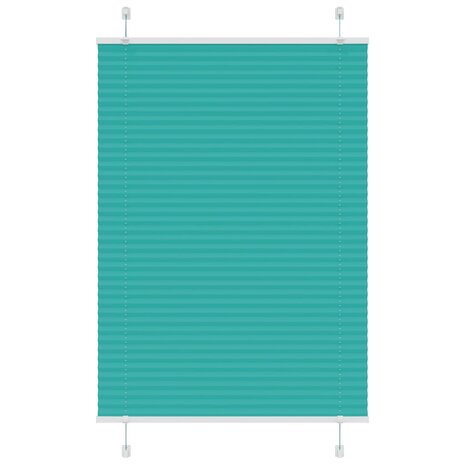 Plissé rolgordijn 95x100 cm stofbreedte 94,4 cm petrol groen 1