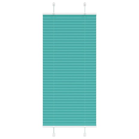 Plissé rolgordijn 55x150 cm stofbreedte 54,4 cm petrol groen 1