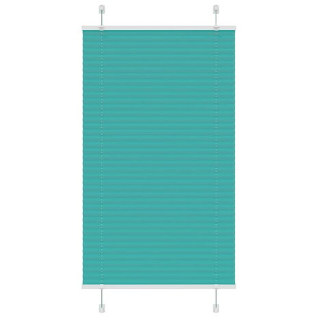 Plissé rolgordijn 75x150 cm stofbreedte 74,4 cm petrol groen 1