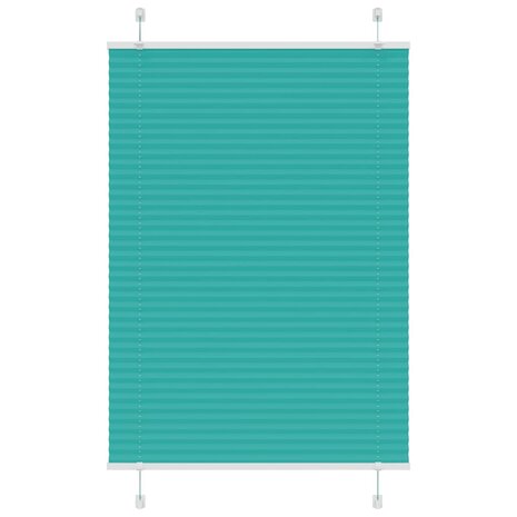 Plissé rolgordijn 85x150 cm stofbreedte 84,4 cm petrol groen 1