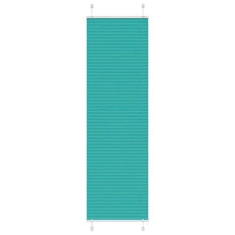Plissé rolgordijn 55x200 cm stofbreedte 54,4 cm petrol groen 1