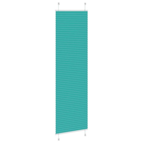 Plissé rolgordijn 55x200 cm stofbreedte 54,4 cm petrol groen 4