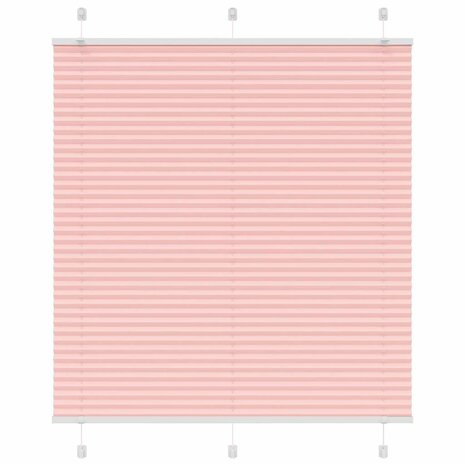 Plissé rolgordijn 115x100cm stofbreedte 114,4cm polyester roze 1