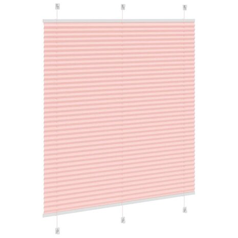 Plissé rolgordijn 115x100cm stofbreedte 114,4cm polyester roze 4