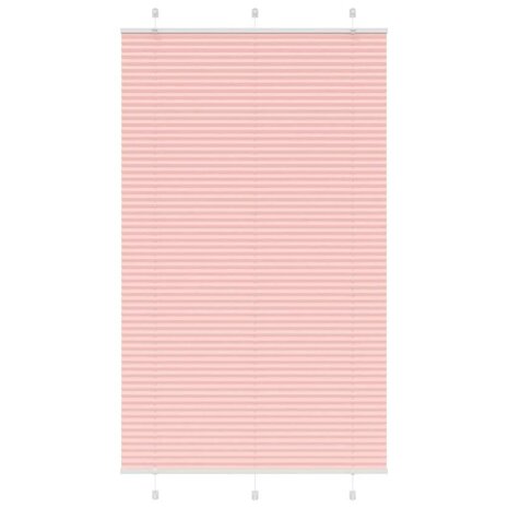 Plissé rolgordijn 115x200cm stofbreedte 114,4cm polyester roze 1