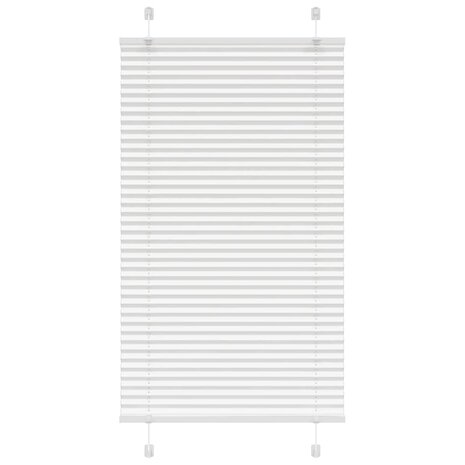 Plissé rolgordijn 80x100 cm stofbreedte 79,4 cm polyester wit 1