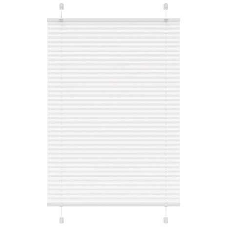 Plissé rolgordijn 85x100 cm stofbreedte 84,4 cm polyester wit 1