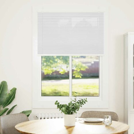 Plissé rolgordijn 85x100 cm stofbreedte 84,4 cm polyester wit 2