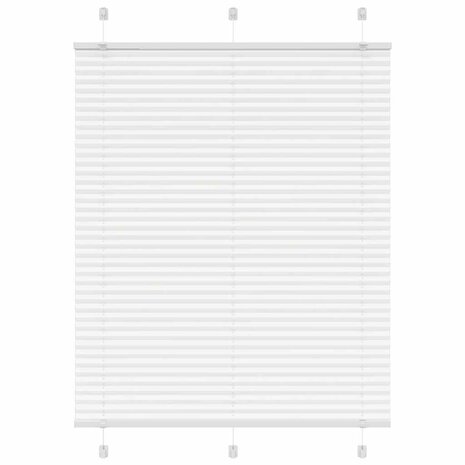 Plissé rolgordijn 105x100cm stofbreedte 104,4cm polyester wit 1