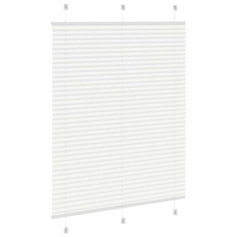 Plissé rolgordijn 105x100cm stofbreedte 104,4cm polyester wit 4