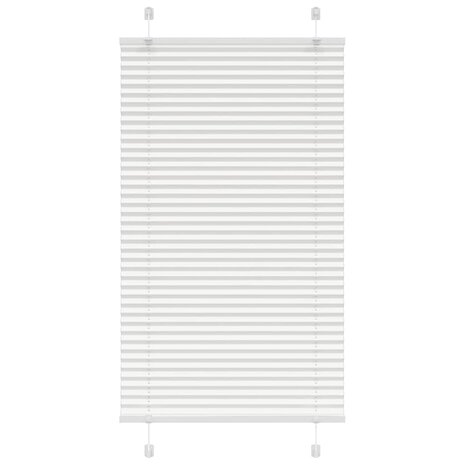 Plissé rolgordijn 75x150 cm stofbreedte 74,4 cm polyester wit 1