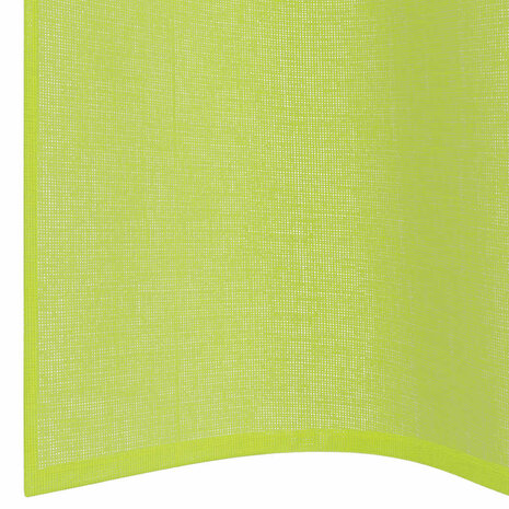 Gordijnen voile met doorvoertules 2 st 140x245 cm appelgroen 6