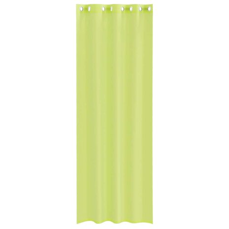 Gordijnen Voile met doorvoertules 2 st 140x260 cm appelgroen 4