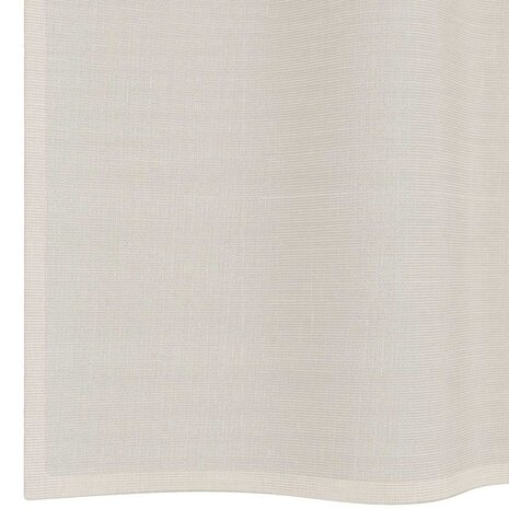 Gordijnen voile met doorvoertules 2 st 140x140 cm crèmekleurig 6