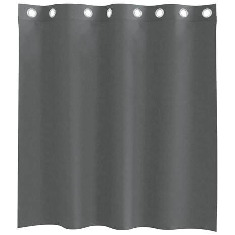 Gordijnen voile met doorvoertules 2 st 140x140 cm donkergrijs 4