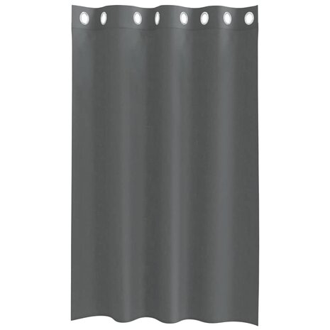 Gordijnen voile met doorvoertules 2 st 140x175 cm donkergrijs 4
