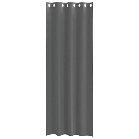 Gordijnen voile met doorvoertules 2 st 140x260 cm donkergrijs 4