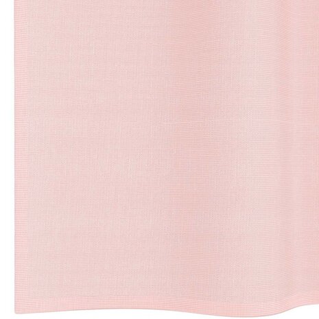 Gordijnen voile met doorvoertules 2 st 140x140 cm lichtroze 6