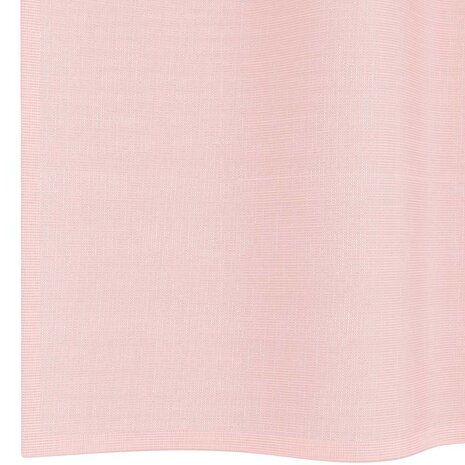 Gordijnen voile met doorvoertules 2 st 140x300 cm lichtroze 6