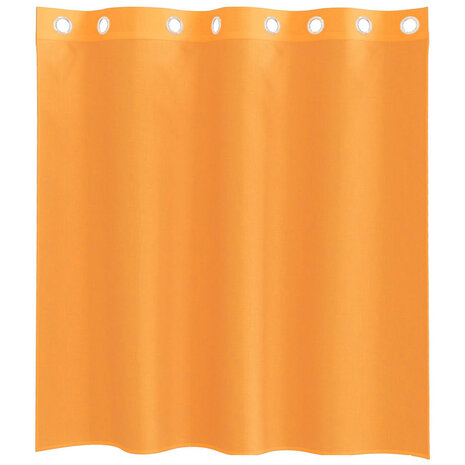 Gordijnen voile met doorvoertules 2 st 140x140 cm oranje 4