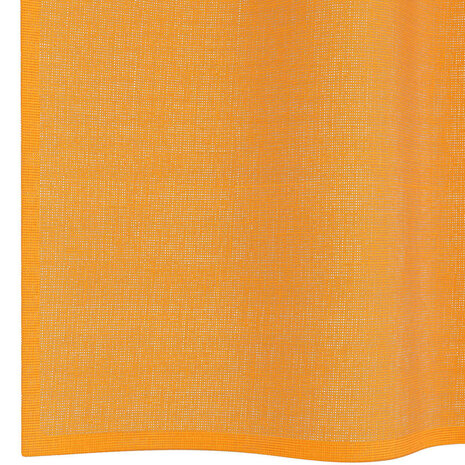 Gordijnen voile met doorvoertules 2 st 140x140 cm oranje 6
