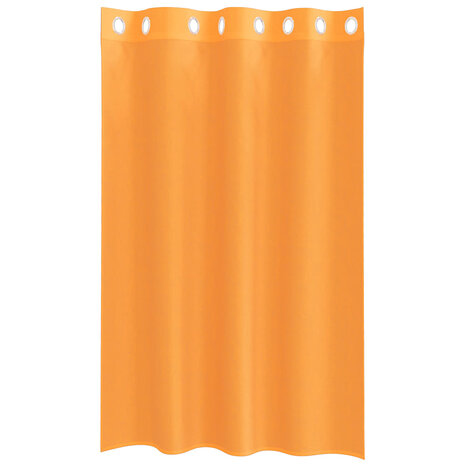 Gordijnen Voile met doorvoertules 2 st 140x175 cm oranje 4