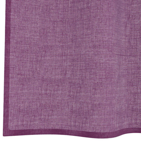Gordijnen Voile met doorvoertules 2 st 140x175 cm paars 6
