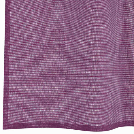 Gordijnen voile met doorvoertules 2 st 140x225 cm paars 6