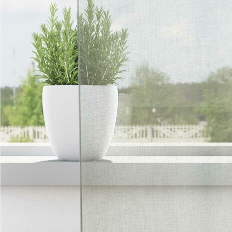 Gordijnen voile met doorvoertules 2 st 140x140 cm lichtgrijs 3