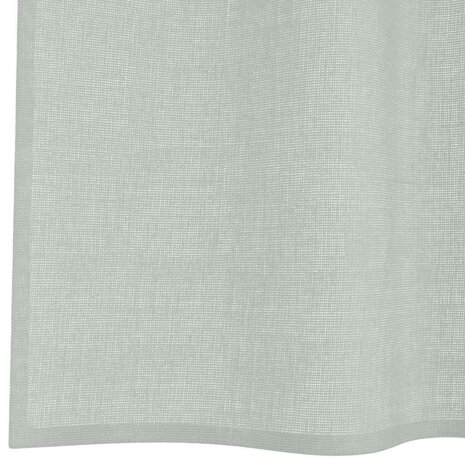 Gordijnen voile met doorvoertules 2 st 140x140 cm lichtgrijs 6