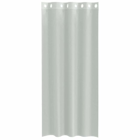 Gordijnen voile met doorvoertules 2 st 140x245 cm lichtgrijs 4