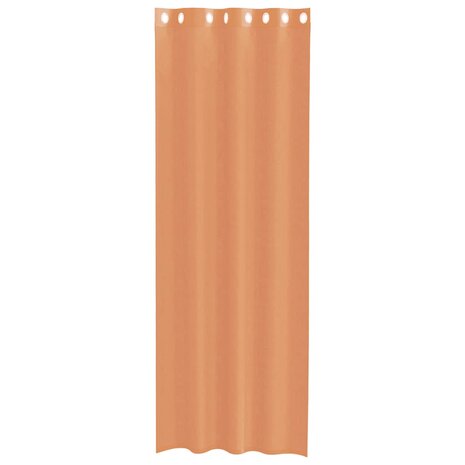 Gordijnen voile met doorvoertules 2 st terracotta 4