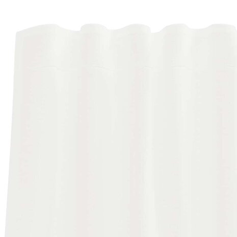 Gordijnen voile met roedezakken 2 st wit 6