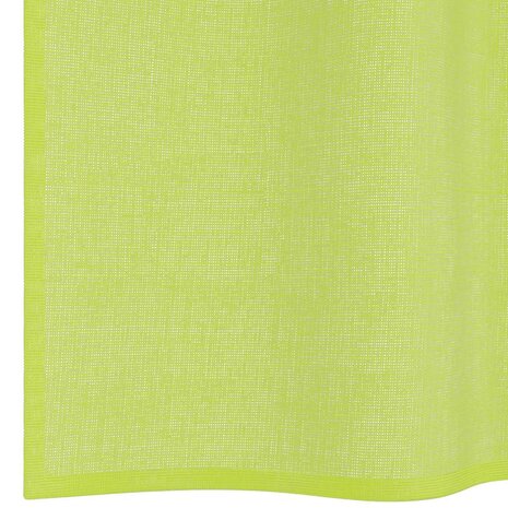 Gordijnen voile met lipje Top 2 st Appelgroen 6