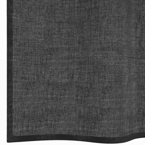 Gordijnen voile met tab top 2 st zwart 6