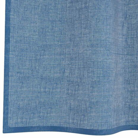 Gordijnen voile met lussen 2 st 140x175 cm koningsblauw 6