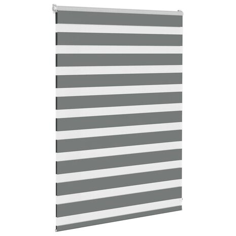 Zebra rolgordijn 105x100 cm stofbreedte 100,9 cm donkergrijs 3
