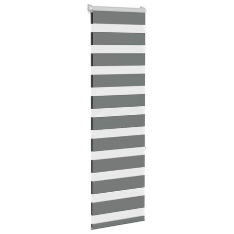 Zebra rolgordijn 40x150 cm stofbreedte 35,9 cm donkergrijs 3