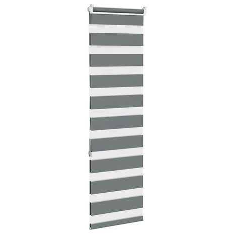 Zebra rolgordijn 40x150 cm stofbreedte 35,9 cm donkergrijs 4