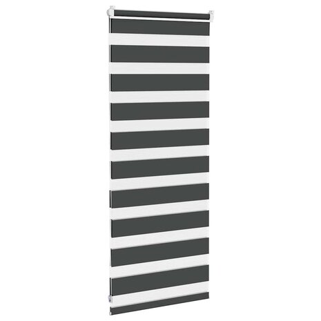 Zebra rolgordijn 60x100 cm stofbreedte zwart 55,9 cm 4