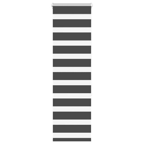 Zebra rolgordijn 40x150 cm stofbreedte 35,9 cm zwart 1